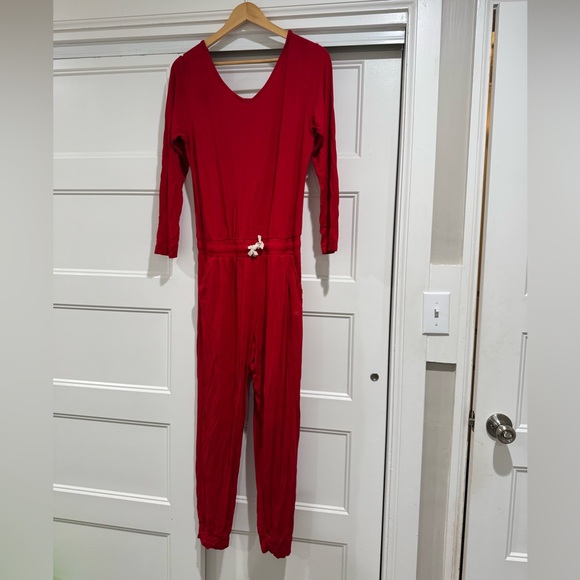Albion Fit Merry Jumpsuit, Cranberry - Picture 3 of 5